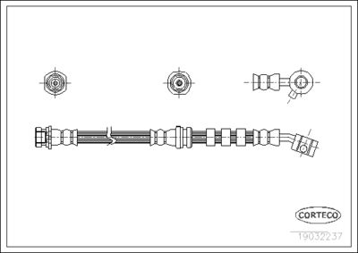 Brake Hose CORTECO 19032237