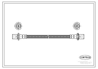 Brake Hose CORTECO 19032247