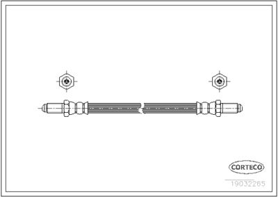 Brake Hose CORTECO 19032265