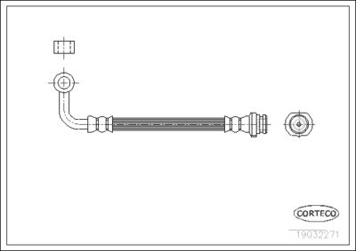 Brake Hose CORTECO 19032271