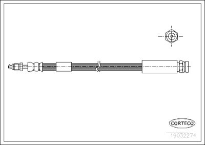 Brake Hose CORTECO 19032274
