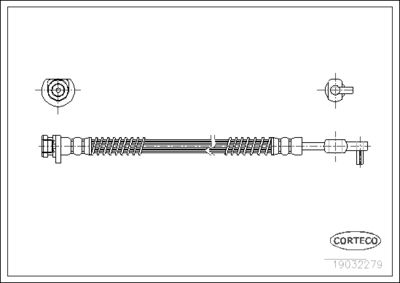 Brake Hose CORTECO 19032279