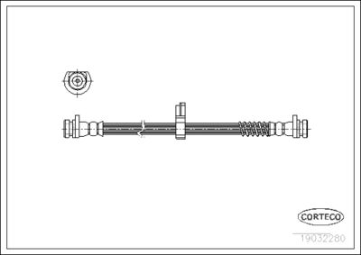 Brake Hose CORTECO 19032280