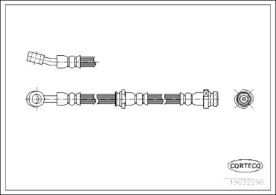 Brake Hose CORTECO 19032290