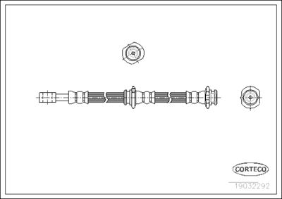 Brake Hose CORTECO 19032292