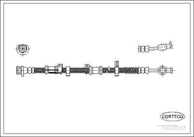 Brake Hose CORTECO 19032293
