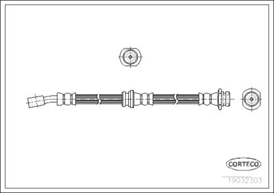 Brake Hose CORTECO 19032303