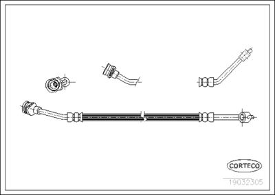 Brake Hose CORTECO 19032305