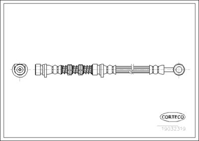 Brake Hose CORTECO 19032319