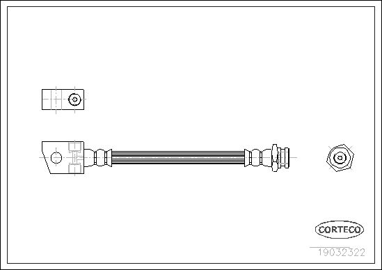 CORTECO 19032322 Brake Hose