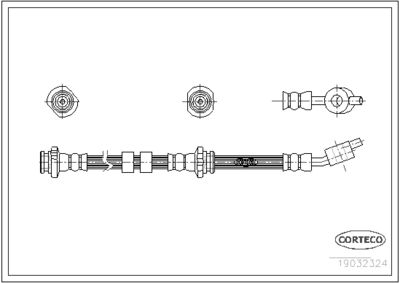 Brake Hose CORTECO 19032324