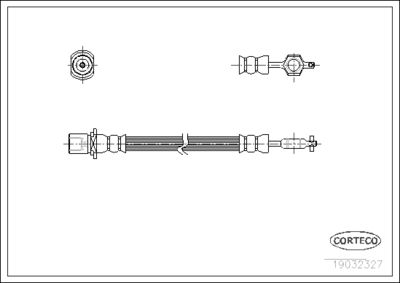 Brake Hose CORTECO 19032327