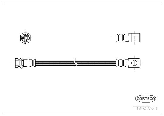 CORTECO 19032328 Brake Hose