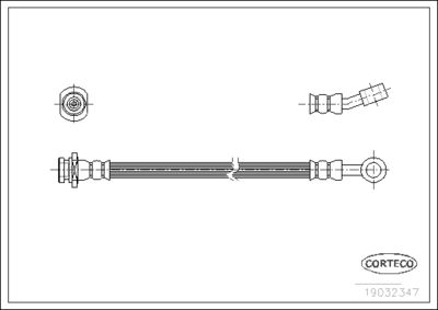 Brake Hose CORTECO 19032347