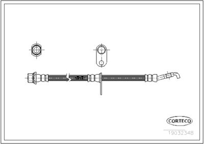 Brake Hose CORTECO 19032348