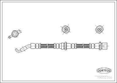 Brake Hose CORTECO 19032350