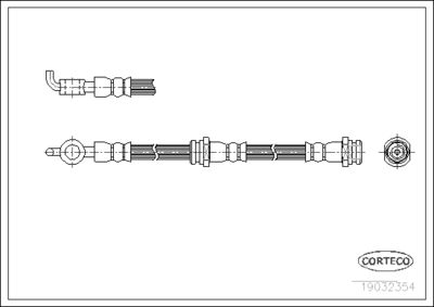 Brake Hose CORTECO 19032354