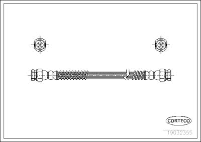 Brake Hose CORTECO 19032355