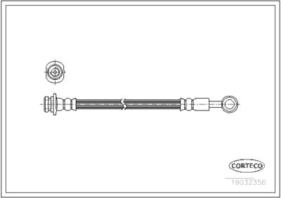 Brake Hose CORTECO 19032356