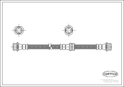 Brake Hose CORTECO 19032366