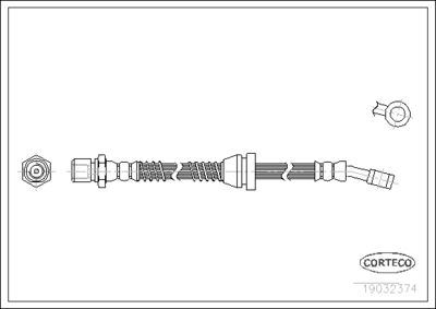 Brake Hose CORTECO 19032374