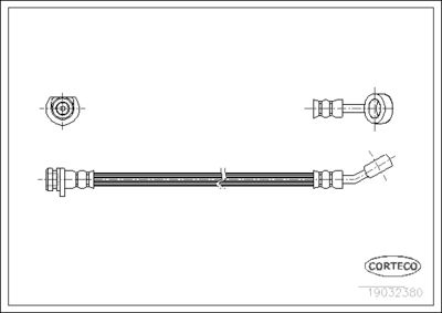 Brake Hose CORTECO 19032380