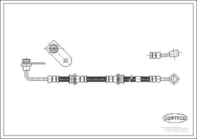Brake Hose CORTECO 19032382