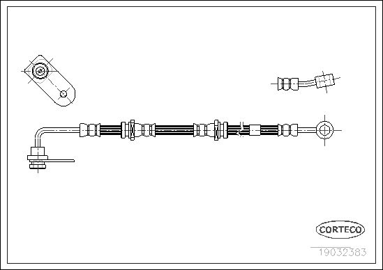 CORTECO 19032383 Brake Hose