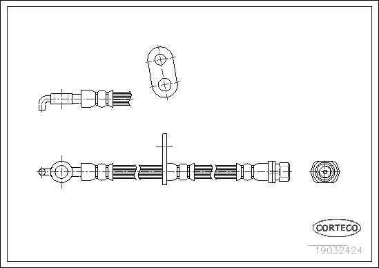 CORTECO 19032424 Brake Hose