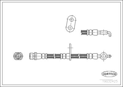 Brake Hose CORTECO 19032425