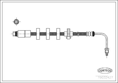 Brake Hose CORTECO 19032427