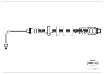 Brake Hose CORTECO 19032428