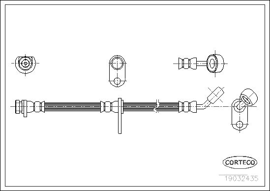CORTECO 19032435 Brake Hose