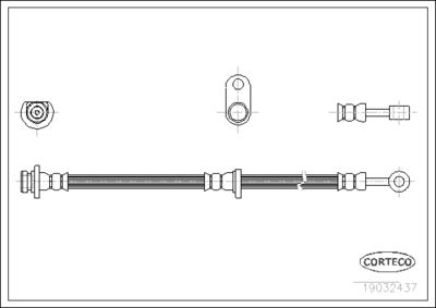 Brake Hose CORTECO 19032437