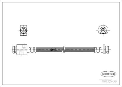 Brake Hose CORTECO 19032439