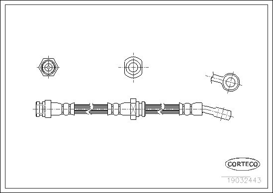 CORTECO 19032443 Brake Hose