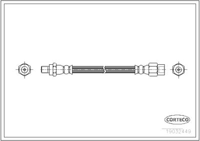 Brake Hose CORTECO 19032449