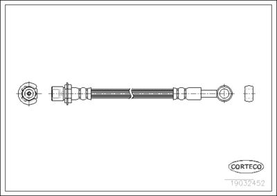 Brake Hose CORTECO 19032452
