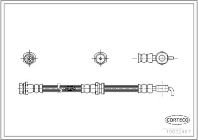 Brake Hose CORTECO 19032467