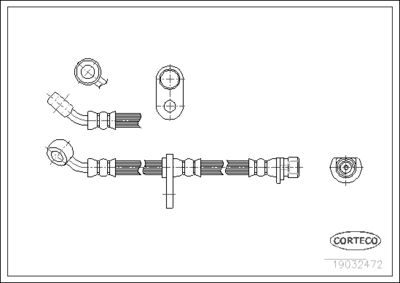 Brake Hose CORTECO 19032472