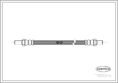 Brake Hose CORTECO 19032475