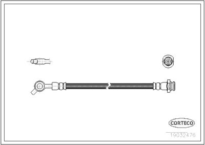 Brake Hose CORTECO 19032476