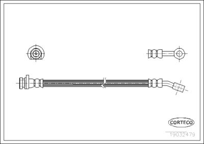Brake Hose CORTECO 19032479