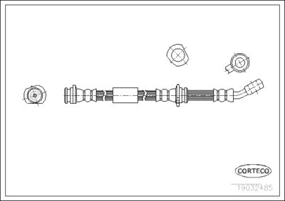 Brake Hose CORTECO 19032485