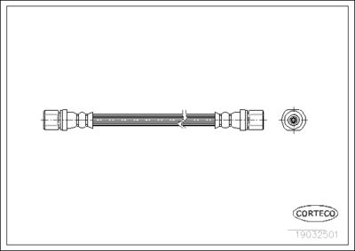 Brake Hose CORTECO 19032501