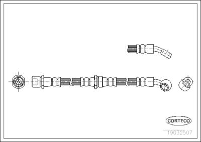 Brake Hose CORTECO 19032507