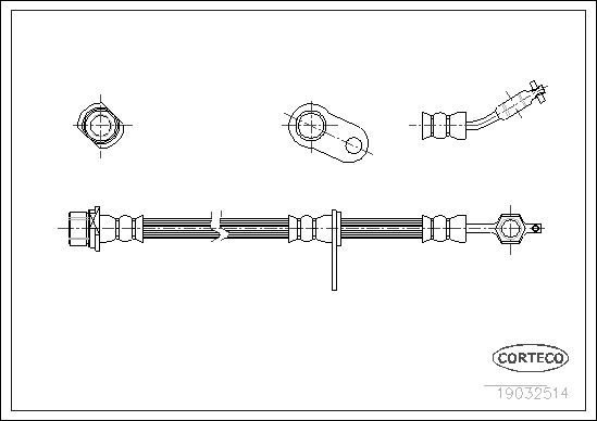 CORTECO 19032514 Brake Hose