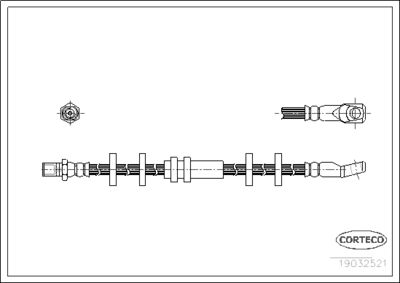 Brake Hose CORTECO 19032521