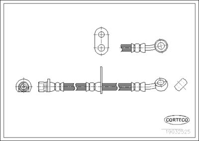 Brake Hose CORTECO 19032525
