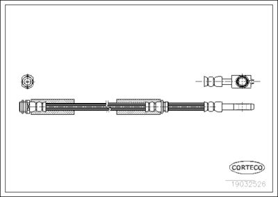 Brake Hose CORTECO 19032526